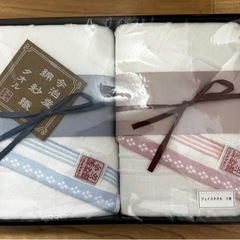 値下げ✨️今治綿紗織フェイスタオル2枚セット✨️の画像