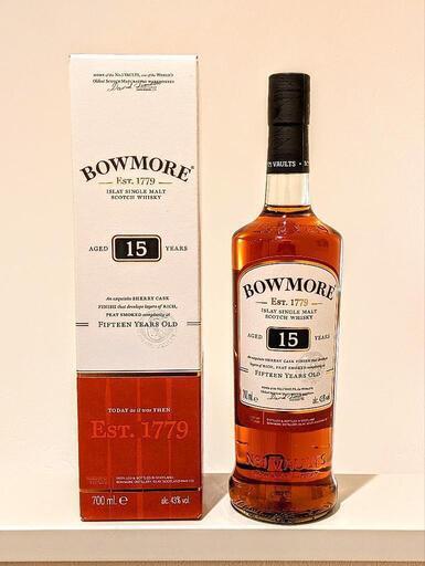 ボウモア　15年　シェリーカスク　700ml 箱あり