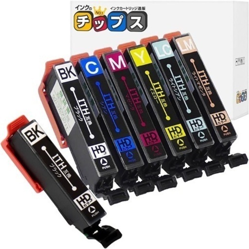 エプソン　互換インク　ITH(イチョウ)互換　6色+黒1本セット