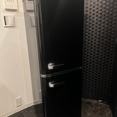 【売約済】12月20日までに引き取り限定 2020年製130L おしゃれなレトロ調冷凍冷蔵庫 省エネ 節電 PRR-142の画像