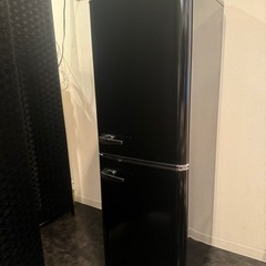 【売約済】12月20日までに引き取り限定 2020年製130L おしゃれなレトロ調冷凍冷蔵庫 省エネ 節電 PRR-142の画像