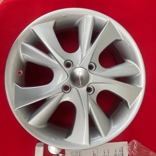 アクア軽自動車冬用に、日本製オートエースオリジナル15インチアルミホイル、4本セット新品