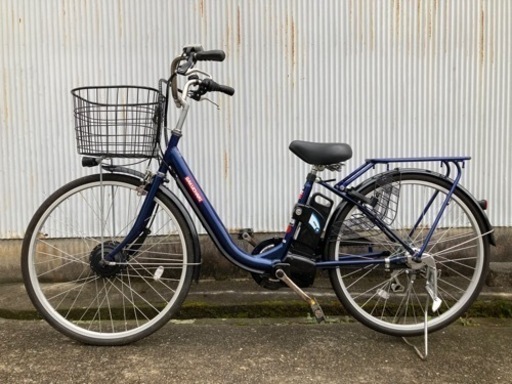 ガクチャリ　26インチ　電動アシスト自転車　ネイビー