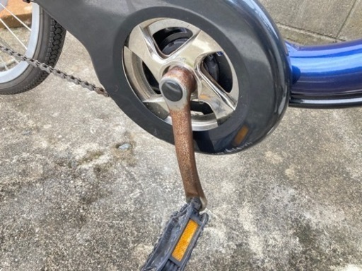 ガクチャリ　26インチ　電動アシスト自転車　ネイビー
