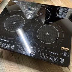 美品 アイリスオーヤマ 3口卓上IH調理器 IHC-S313V ...