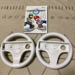 マリオカートwii ハンドルコントローラー×2セット