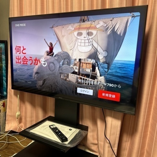 美品　SONY 50V型 4K XR 倍速 Google TV 2021年モデルEQUALSテレビスタンド付
