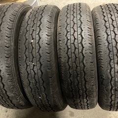 BS 195/80R15 107/105L LT 4本 夏タイヤほぼ新品 ハイエース