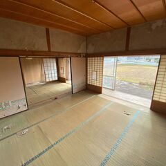 【契約者さん、決まりました！】（「今は」廃墟ですシリーズ）岡山県久米郡美咲町錦織・修繕必須ですが倉庫＆巨大な庭付き平屋の戸建て物件！！ 倉庫＆事務所として使うのもあり！？ − 岡山県
