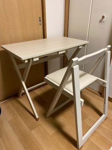 ビーカンパニー　折りたたみデスク\u0026チェアセット
