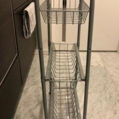 シルバー ラック 3段の画像