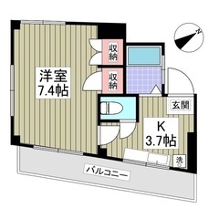 （（１Ｋ））💖松戸市💖上本郷駅徒歩３分💖敷金礼金０円💖フリーレン...