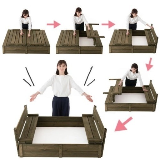 wooden sandbox 
