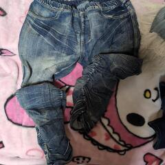 少し大きめのジーンズ　スカート、ボトム、ベストの画像