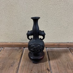 🌼 銅製一輪挿し/台座付き