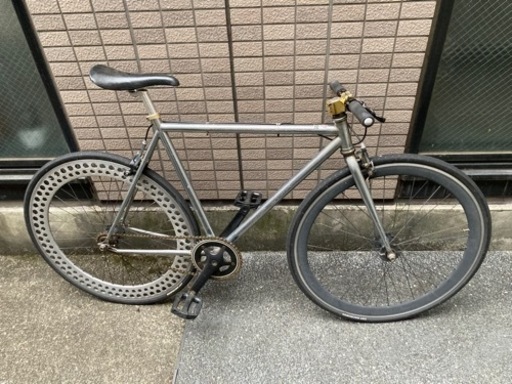 【即お渡し可能】ライダースカフェ ピストバイク シルバー