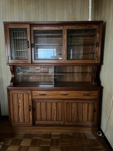 建具　家具　食器棚　レトロ
