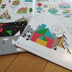 くもん　図形モザイクパズル　知育玩具の画像