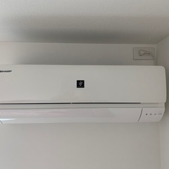 予定者決まりました　エアコン　SHARP 2018年製