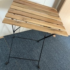 TÄRNÖ テルノーテーブル 屋外用, ブラック/ライトブラウン...