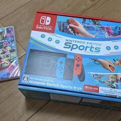 【取引の方、決まりました】新品　Nintendo Switch　本体　SPORTSセット＆マリオカート8　デラックス　ソフト　ニンテンドースイッチ