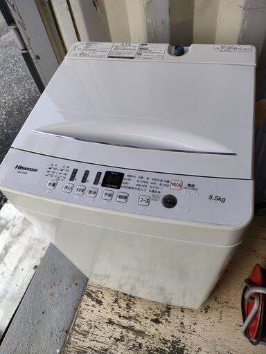 Hisense　全自動洗濯機　5.5kg　2020年製　HW-T55D