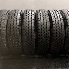 札幌発 引取OK 走行短め 23年製 BS G588 225/80R17.5 123/122L 17.5インチ トラックタイヤ リブラグ 6本 ダンプ トラック等　(TS438)