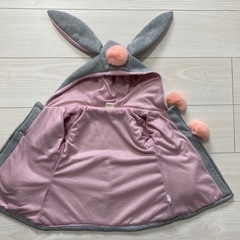 ベビー服　90  女の子　うさみみ　アウターの画像