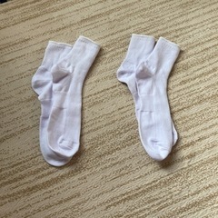 白い靴下　2組