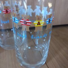 【サンリオ90年代】５脚　てつなぎくまのグラスの画像