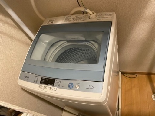 【お渡しは12/27〜1/1】お値下げ。AQUA 洗濯機7キロ AQW-GS70E