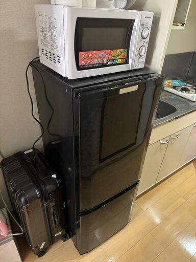 [取引中]三菱冷蔵庫　2017年式/146L/「MR-P15C-B」/ブラック色