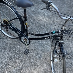 丸石　黒色27インチ外装6段変速自転車