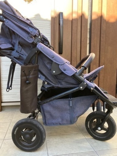 【双子ベビーカー】エアバギー ココダブル アースブルー 二人乗り