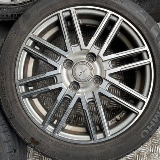 KUMHO 165/55R15 夏タイヤ　アルミホイール付　15インチ