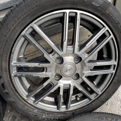 KUMHO 165/55R15 夏タイヤ　アルミホイール付　15インチ
