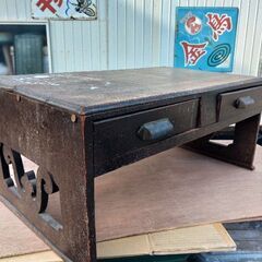 (お話し中)【レトロ】古い文机です(^_^)