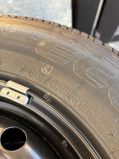 新車外し　エコピア　145/80R12 4本　サマータイヤ