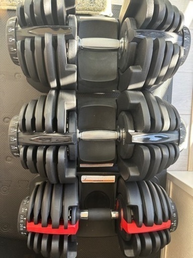 可変式ダンベル40kg×2、24kg×1