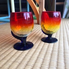 琉球ガラスのグラスの画像