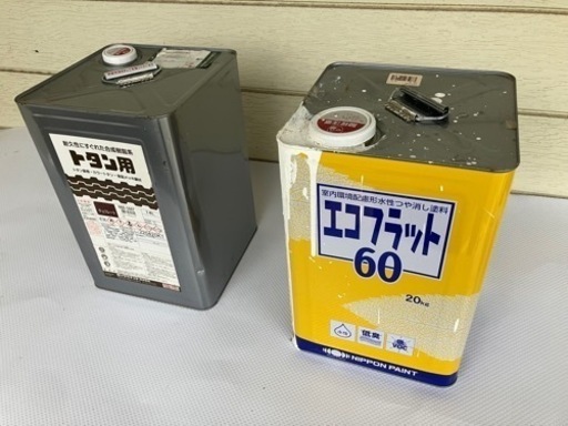 ペンキ　塗料　茶色14キロ➕白色8キロ