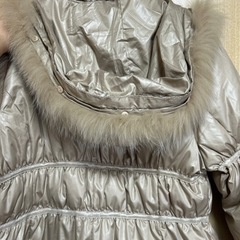 MICHEL LEGER ダウンコート フード付き M～Lの画像