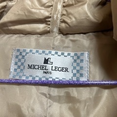 MICHEL LEGER ダウンコート フード付き M～Lの画像