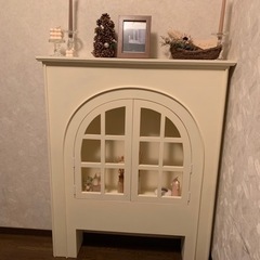 処分価格★マントルピース ★開閉式扉付の画像