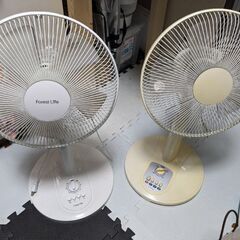 扇風機２台の画像