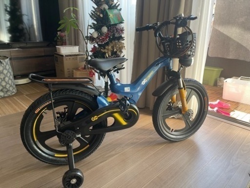 新品　18インチ子供マウンテンバイク　自転車　前後サスペンション　前後ディスクブレーキ