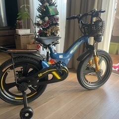 新品　18インチ子供マウンテンバイク　自転車　前後サスペンション...
