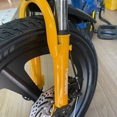 新品　18インチ子供マウンテンバイク　自転車　前後サスペンション　前後ディスクブレーキの画像