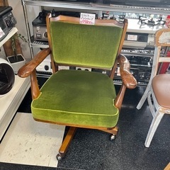 【稀少】karimoku カリモク アームチェア コロニアル フリージアグリーン Karimoku/カリモク コロニアル アーム付きデスクチェア & ビンテージ