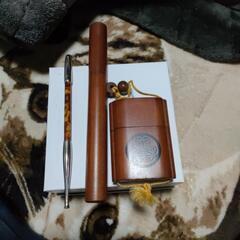 古い阿多張りキセル真鍮製鹿児島骨董品古物全長27.5